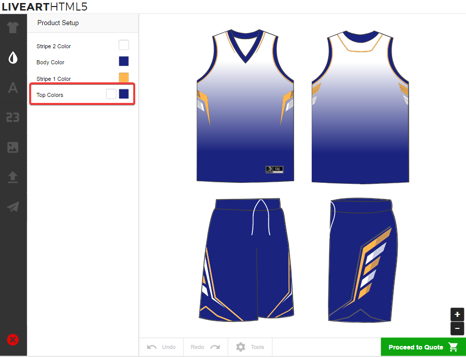 Gradient in the designer